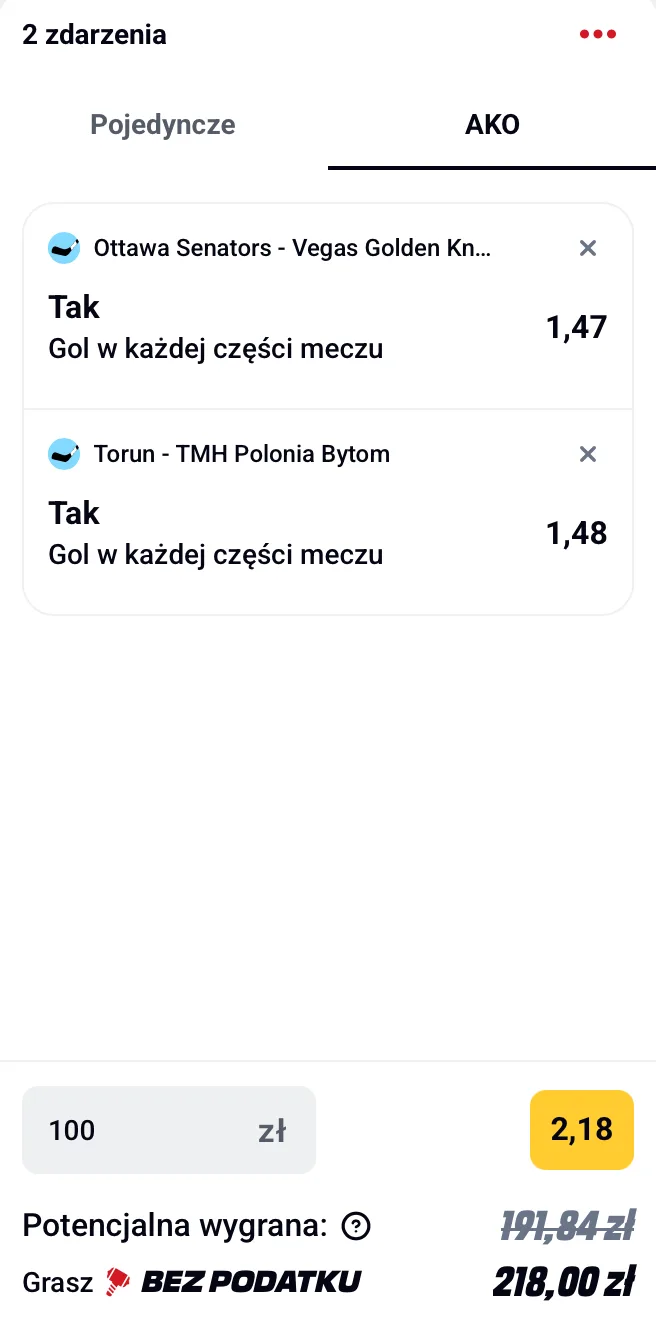 kupon betclic nhl