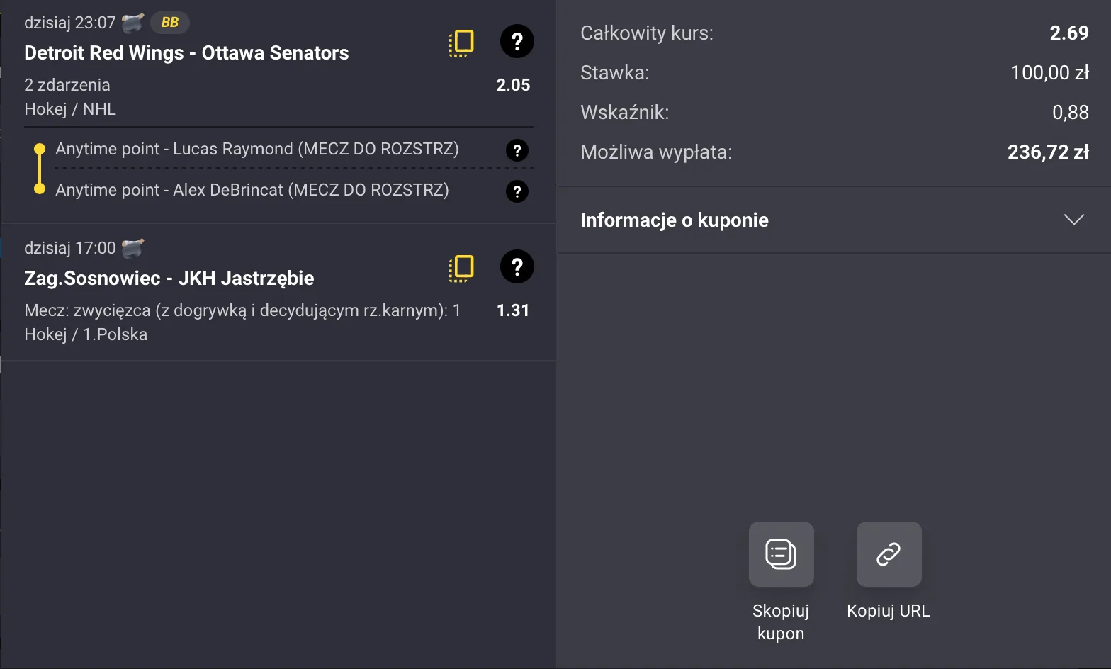 kupon fortuna nhl thl