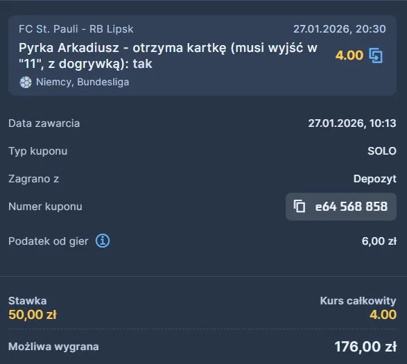 Kupon Pyrka STS Kartka