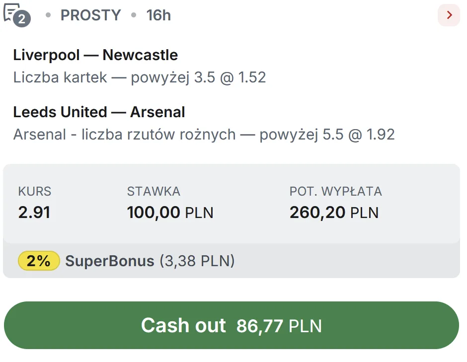 propozycja kuponu Superbet