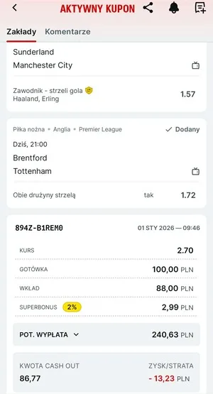 Kupon Superbet Zagranie