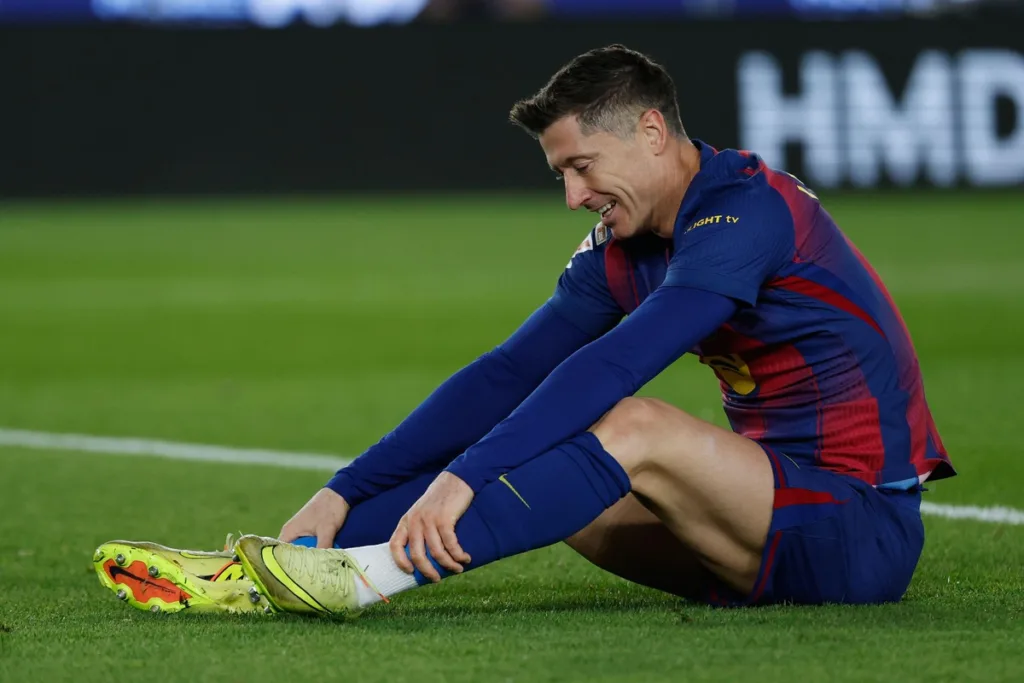 Zawodnik Barcelony Lewandowski