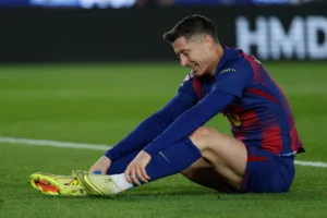 Zawodnik Barcelony Lewandowski