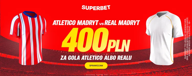 Superbet baner na Atletico - Real Madryt