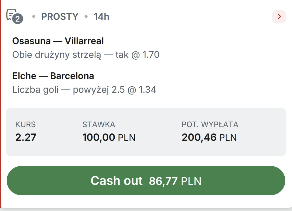 porpozycja kuponu Superbet