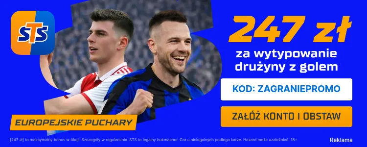 Baner STS na gola drużyny w LM
