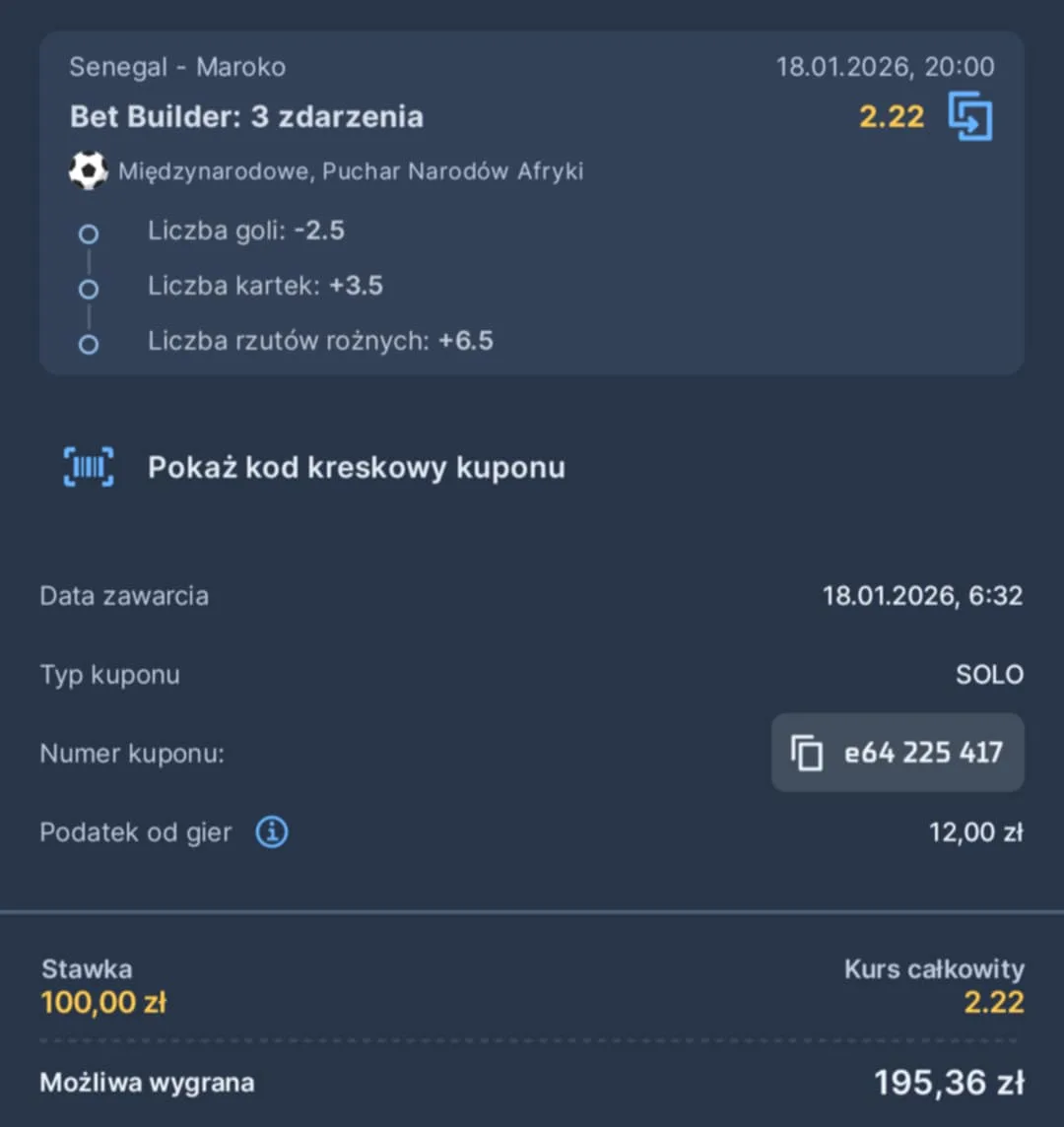 Kupon SOLO PNA, 18.01.2026
