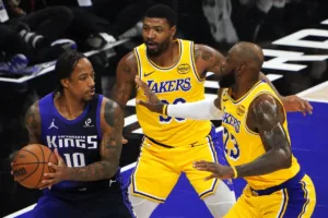 DeMar DeRozan, Marcus Smart i LeBron James, NBA, 20.01.2026