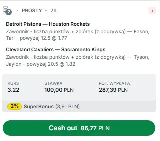 Kupon NBA w Superbet w dniu 23.01.26