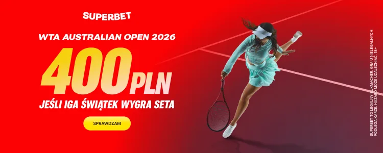 Superbet baner na Świątek