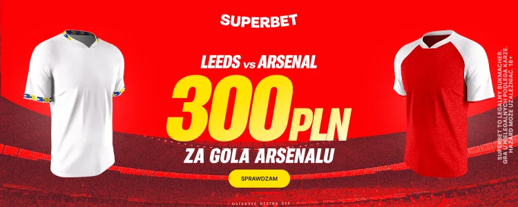 Superbet baner na gola Arsenalu