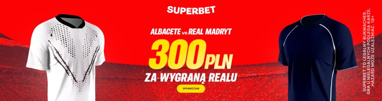Superbet baner na wygraną Realu Madryt