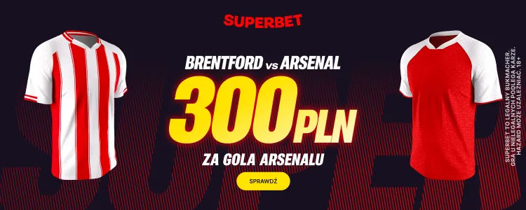 Superbet baner na gola Arsenalu
