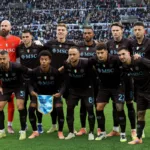 Drużyna Napoli przed meczem