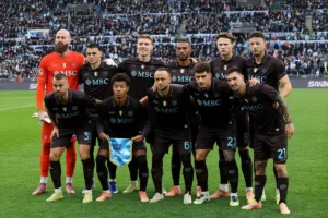 Drużyna Napoli przed meczem