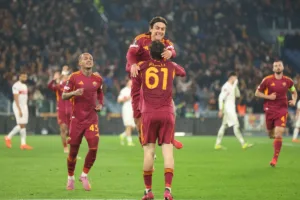 Gracze Romy po bramce