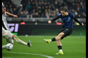 Piotr Zieliński podczas meczu z Juventusem