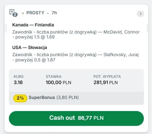 Kupon Superbet hokej 20.02.