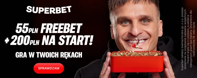 Superbet baner bonus powitalny