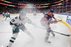 Sharks Oilers NHL