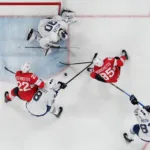 Zawodnicy Francji i Szwajcarii