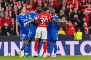 Zawodnicy Realu i Benfici