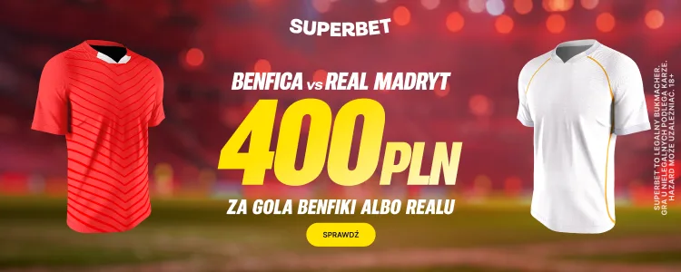 Superbet baner na Benfica - Real Madryt