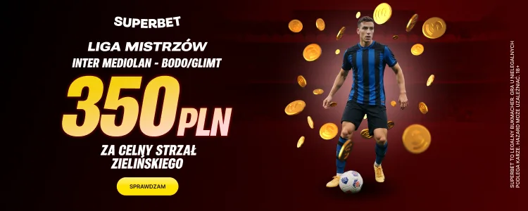 Superbet baner za celny strzał Zielińskiego
