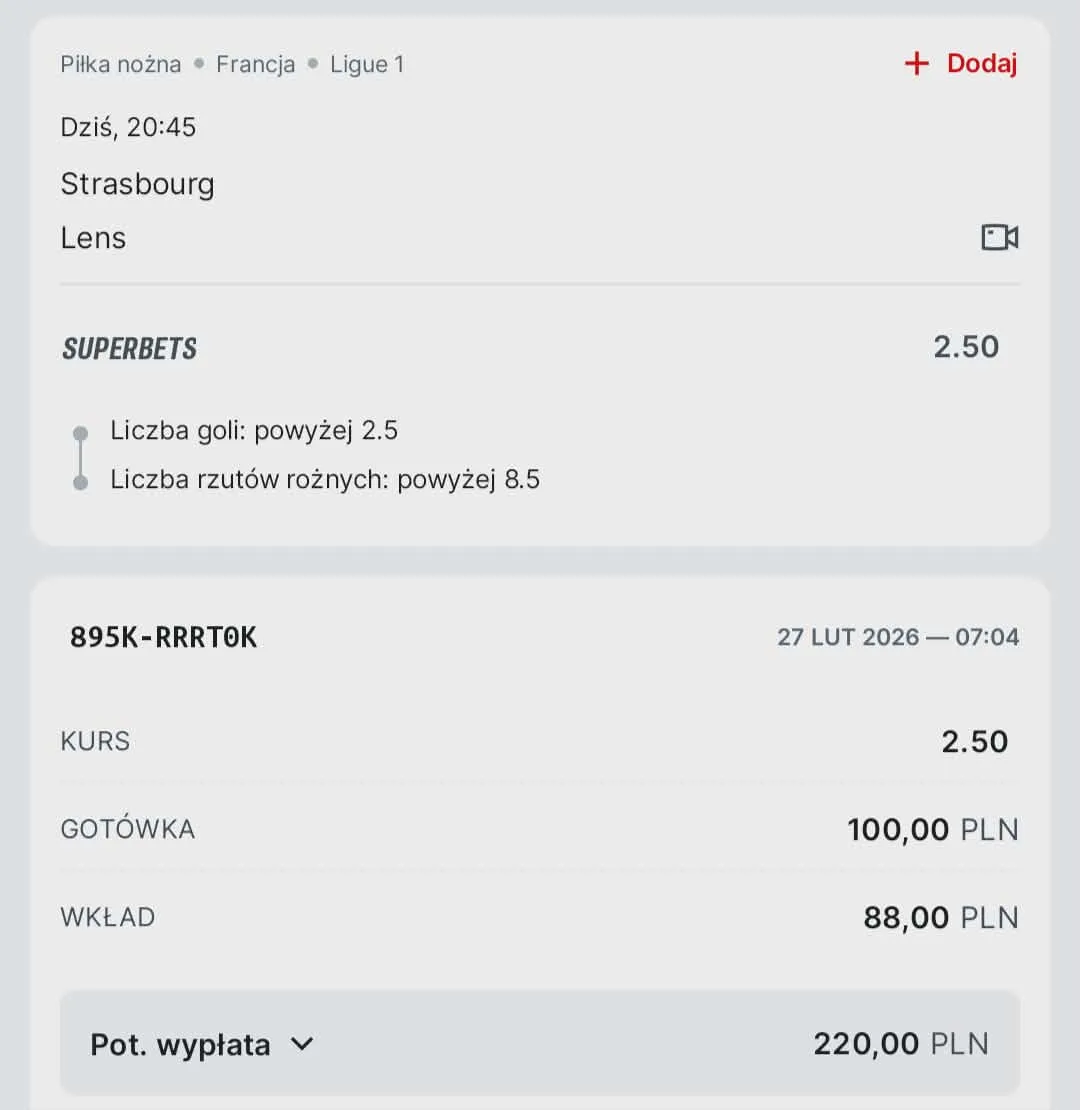 Kupon solo Ligue 1, 27.02.2026