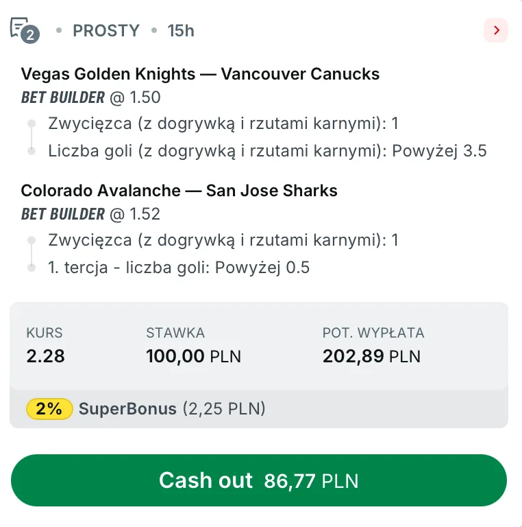 kupon superbet nhl