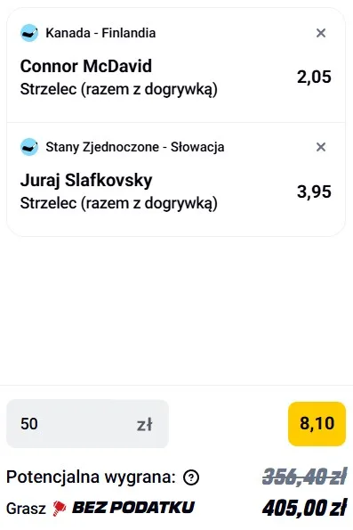 Kupon Betclic hokej 20.02.