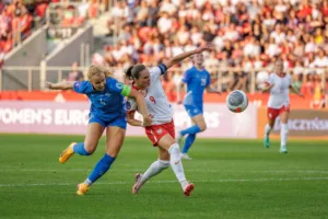 Ewa Pajor podczas meczu