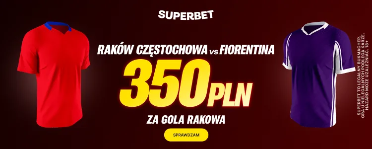 Superbet baner na gola Rakowa