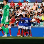 Zawodnicy-Francji-do-lat-21-ciesza-sie-ze-zdobycia-gola-przeciwko-mlodziezowej-Reprezentacji-Polski-2025-foto-Alamy