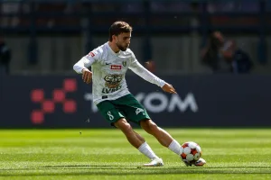 Marc Llinares podczas meczu z Wisłą