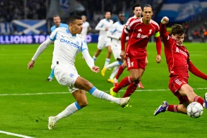 Gracze Marsylii podczas meczu