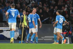 Gracze Napoli po bramce