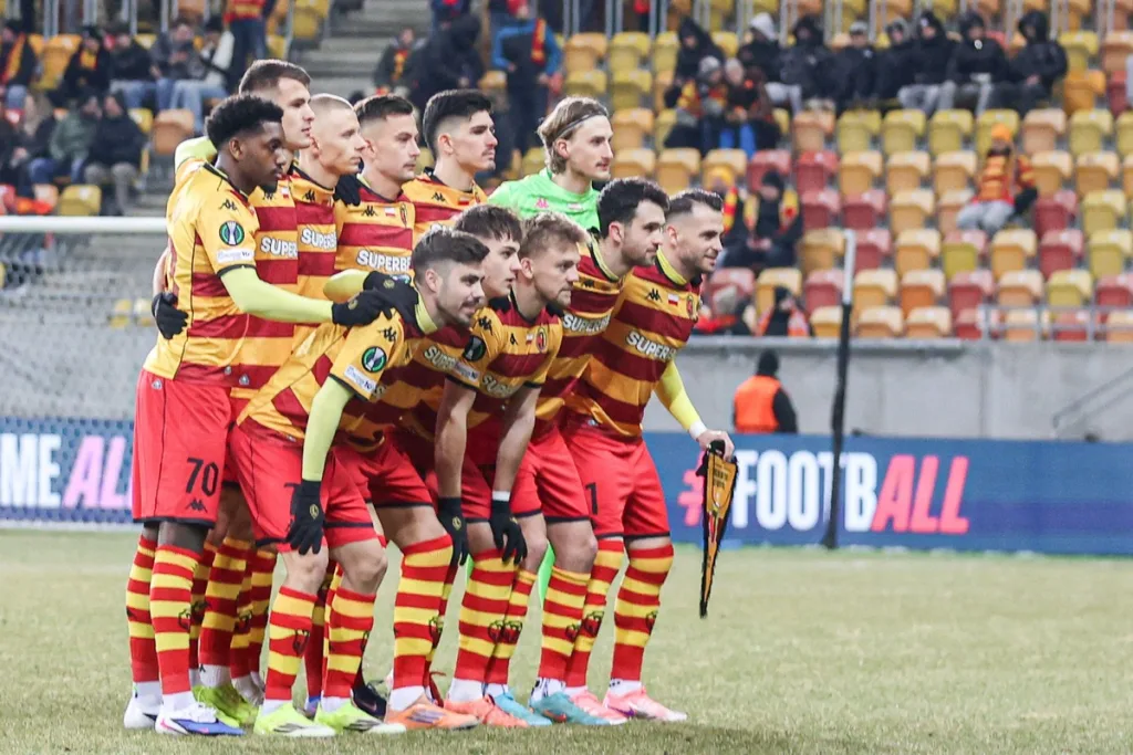 Jagiellonia podczas meczu