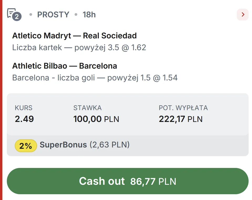 propozycja kuponu Superbet