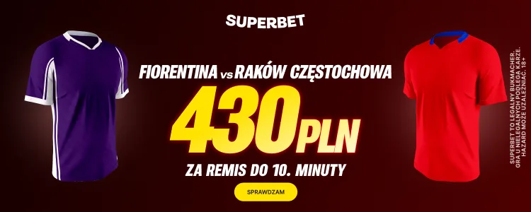 Superbet baner na remis do 10. minuty