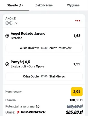 Kupon Betclic Zagranie