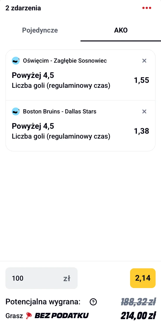 kupon betclic nhl thl