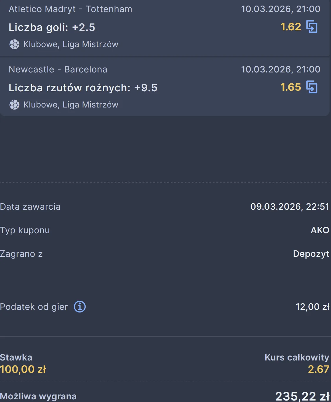 propozycja kuponu STS