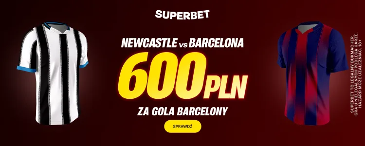 Superbet baner na Newcastle - Barcelona