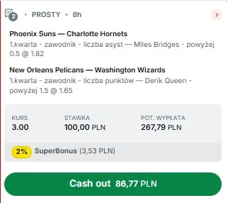 Kupon w Superbet na NBA