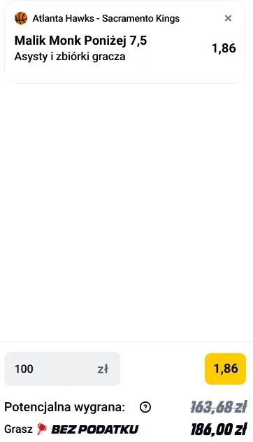 Kupon NBA w Betclic w dniu 28.03.26