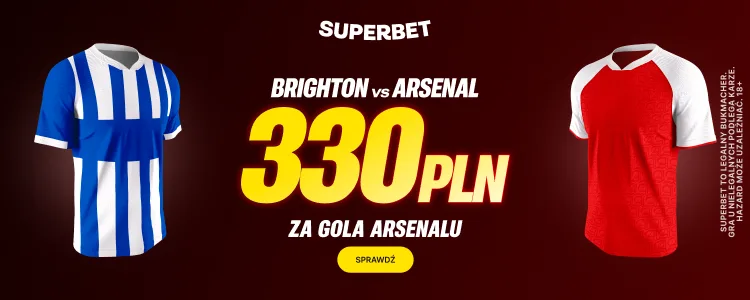 Superbet baner na Brighton - Arsenal