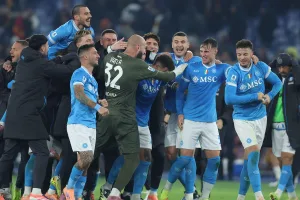 Gracze Napoli po zwycięstwie