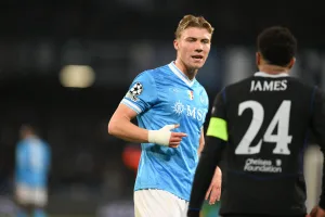 Hojlund podczas meczu