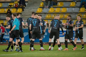 Druzyna Stali Rzeszów podczas meczu